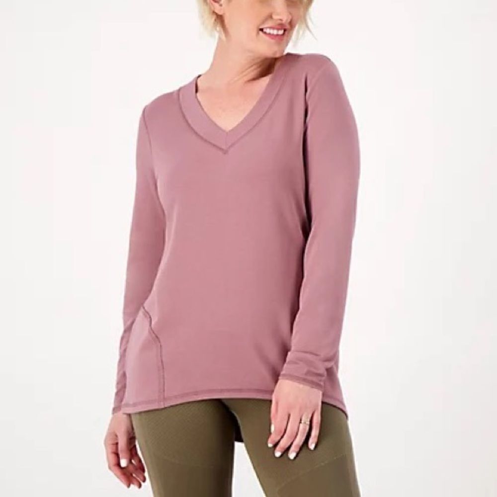 zuda Z-Knit V-Neck Pocket Pullover